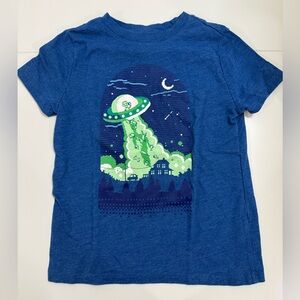 Cat & Jack Blue and Green UFO Kids T-Shirt